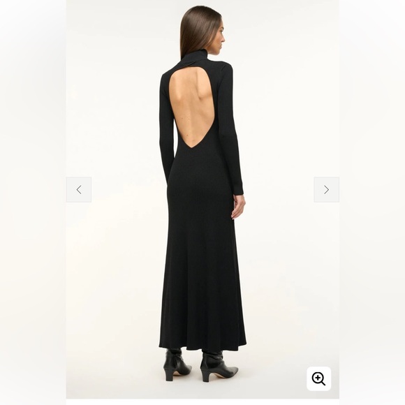 🆕 STAUD Obsidian black dress - Picture 2 of 5